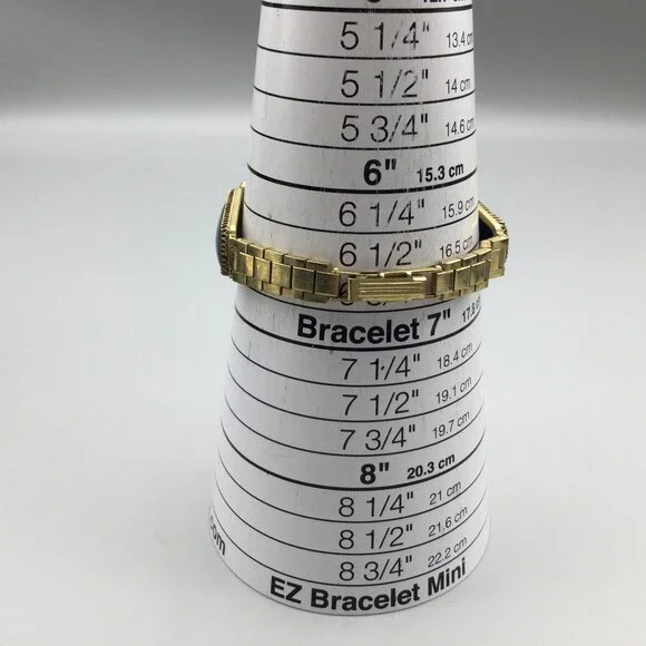 Vintage Chaika Yanka Hidden Dial Womens Watch 20mm Gold Tone Blue Manual Wind